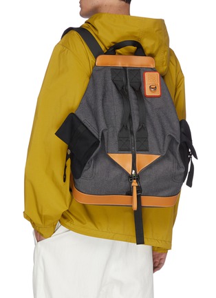 Figure View - Click To Enlarge - LOEWE - Eye/LOEWE/Nature panelled convertible backpack