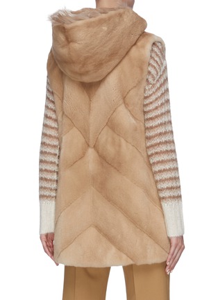 Back View - Click To Enlarge - ISLA - Fox fur vest