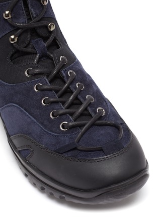 Detail View - Click To Enlarge - LOEWE SHOES - Eye/LOEWE/Nature panelled suede hiking boots