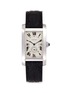 Main View - Click To Enlarge - LANE CRAWFORD VINTAGE WATCHES - Cartier Tank Americaine Quarzo white gold watch