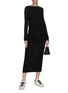 Figure View - Click To Enlarge - NINETY PERCENT - 'Gauge and Tuck' single jersey dress