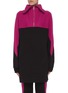 Main View - Click To Enlarge - NINETY PERCENT - Colour block organic cotton zip pullover