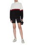 Figure View - Click To Enlarge - NINETY PERCENT - High waist ponte jersey cycling shorts