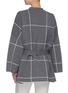 Back View - Click To Enlarge - NINETY PERCENT - Double face check belted cardigan