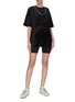 Figure View - Click To Enlarge - NINETY PERCENT - Sustainable velour oversize T-shirt
