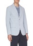 Front View - Click To Enlarge - THE GIGI - Deconstructed notch lapel stretch blazer