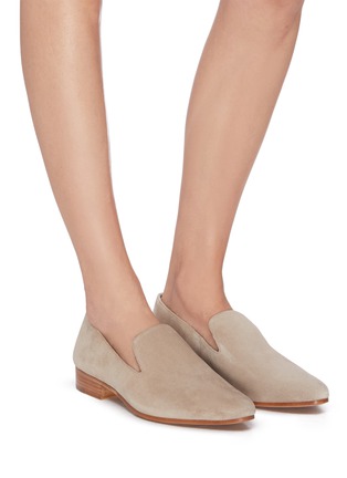 Figure View - Click To Enlarge - VINCE - Lela' suede flat loafers