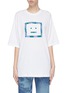 Main View - Click To Enlarge - ACNE STUDIOS - Face print oversized T-shirt