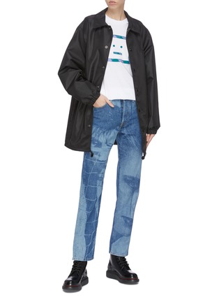 Figure View - Click To Enlarge - ACNE STUDIOS - Face print oversized T-shirt
