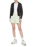 Figure View - Click To Enlarge - ACNE STUDIOS - Face patch track shorts