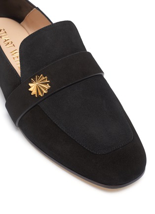Detail View - Click To Enlarge - STUART WEITZMAN - Wylie' collapsible counter suede loafers