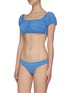Figure View - Click To Enlarge - LISA MARIE FERNANDEZ - 'Leandra' square neck checked bikini set