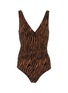 Main View - Click To Enlarge - LISA MARIE FERNANDEZ - 'Dree Louise' tiger print swimsuit