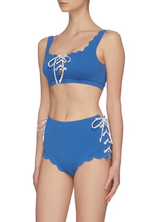 Figure View - Click To Enlarge - MARYSIA - 'Palm Springs' lace up front bikini top