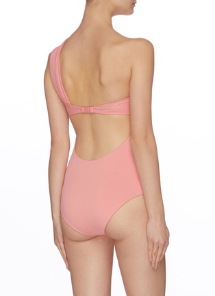 Back View - Click To Enlarge - MARYSIA - 'Venice Maillot' one shoulder twist front one piece swimsuit
