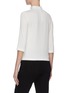 Back View - Click To Enlarge - VINCE - Elbow sleeves mock neck top