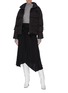 Figure View - Click To Enlarge - VINCE - Tie front asymmetrical skirt