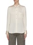 Main View - Click To Enlarge - VINCE - Pleated back silk blouse