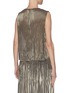 Back View - Click To Enlarge - VINCE - Iridescent pleated shell top