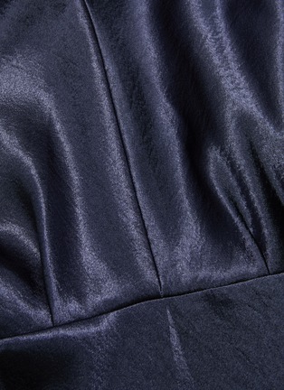 Detail View - Click To Enlarge - VINCE - Flutter sleeve metallic dress