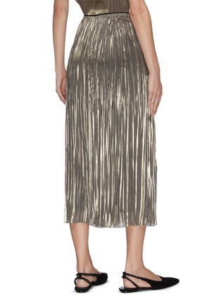 Back View - Click To Enlarge - VINCE - Iridescent pleated culotte