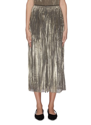 Main View - Click To Enlarge - VINCE - Iridescent pleated culotte