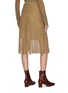 Back View - Click To Enlarge - VINCE - Metallic pleated skirt