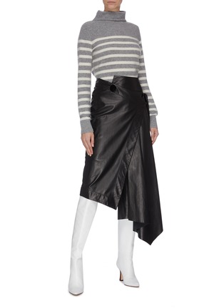 Figure View - Click To Enlarge - VINCE - 'Brenton' stripe cashmere turtleneck sweater