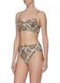 Figure View - Click To Enlarge - NORMA KAMALI - Snake print underwire bikini top
