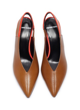 Detail View - Click To Enlarge - PIERRE HARDY - 'Alpha' slingback block heel shoes