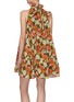 Back View - Click To Enlarge - RHODE RESORT - 'Billy' floral print ruffle halter neck dress