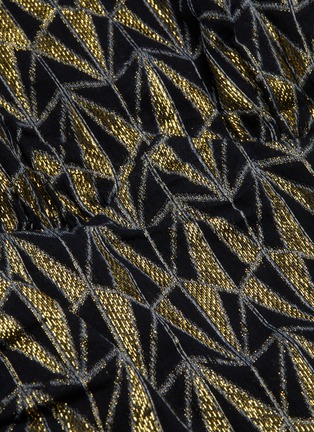 Detail View - Click To Enlarge - RHODE RESORT - 'Donna' metallic lurex ruffle hem dress