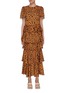 Main View - Click To Enlarge - RHODE RESORT - 'Serena' ruffle tier midi dress