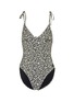 Main View - Click To Enlarge - SOLID & STRIPED - 'The Olympia' leopard print one-piece swimsuit