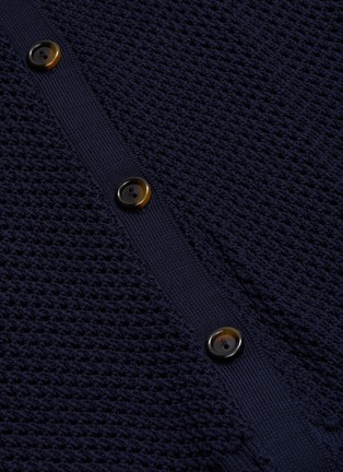  - SOLID & STRIPED - 'Safari' crochet knit shirt dress