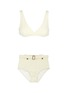 Main View - Click To Enlarge - SOLID & STRIPED - 'The Annie' ribbed bikini top