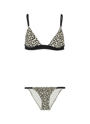 Main View - Click To Enlarge - SOLID & STRIPED - 'The Morgan' leopard print bikini top