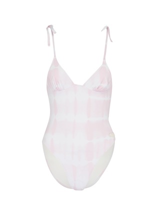 Main View - Click To Enlarge - SOLID & STRIPED - The Olympia' tie dye one-piece swimsuit