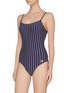 Figure View - Click To Enlarge - SOLID & STRIPED - 'The Nina' pin stripe one-piece swimsuit