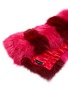 Detail View - Click To Enlarge - ISLA - 'Shadow Blue Frost Fox' contrast panel fur scarf