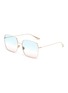 Main View - Click To Enlarge - DIOR - 'DiorStellaire1' square frame gradient sunglasses