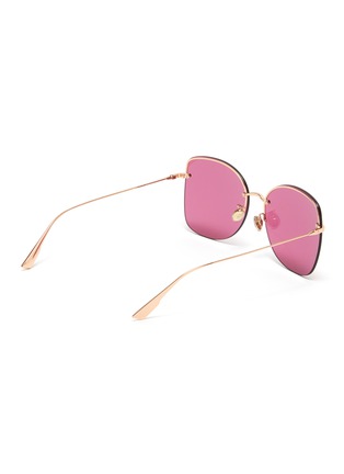 Figure View - Click To Enlarge - DIOR - 'Dior Stellaire 7F' metal oversized butterfly sunglasses