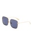 Main View - Click To Enlarge - DIOR - 'Dior By Dior 3F' metal oversized square sunglasses