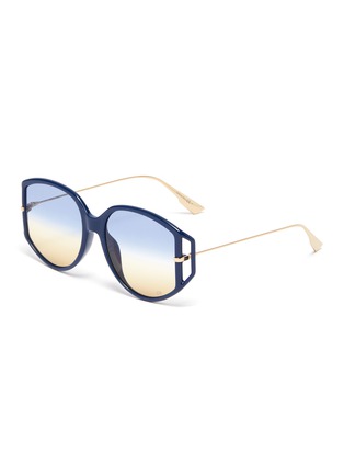 Main View - Click To Enlarge - DIOR - 'Dior Direction 2' acetate front metal angular sunglasses