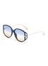Main View - Click To Enlarge - DIOR - 'Dior Direction 2' acetate front metal angular sunglasses