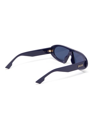 Figure View - Click To Enlarge - DIOR - Oblique' acetate D shape sunglasses
