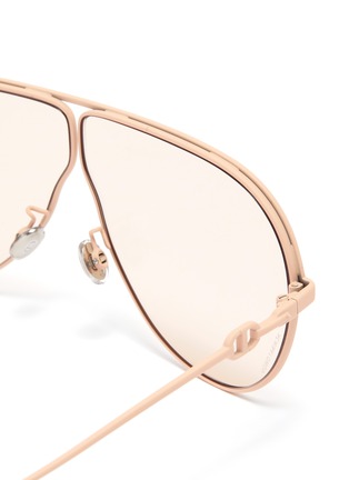 Detail View - Click To Enlarge - DIOR - 'DiorCamp' oversized ski aviator sunglasses