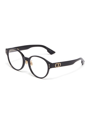 Main View - Click To Enlarge - DIOR - 'DiorCD3F' rounded acetate frame optical glasses