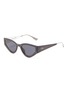 Main View - Click To Enlarge - DIOR - 'Dior1' oversized cat eye acetate frame sunglasses