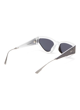 Figure View - Click To Enlarge - DIOR - 'Dior1' oversized cat eye acetate frame sunglasses